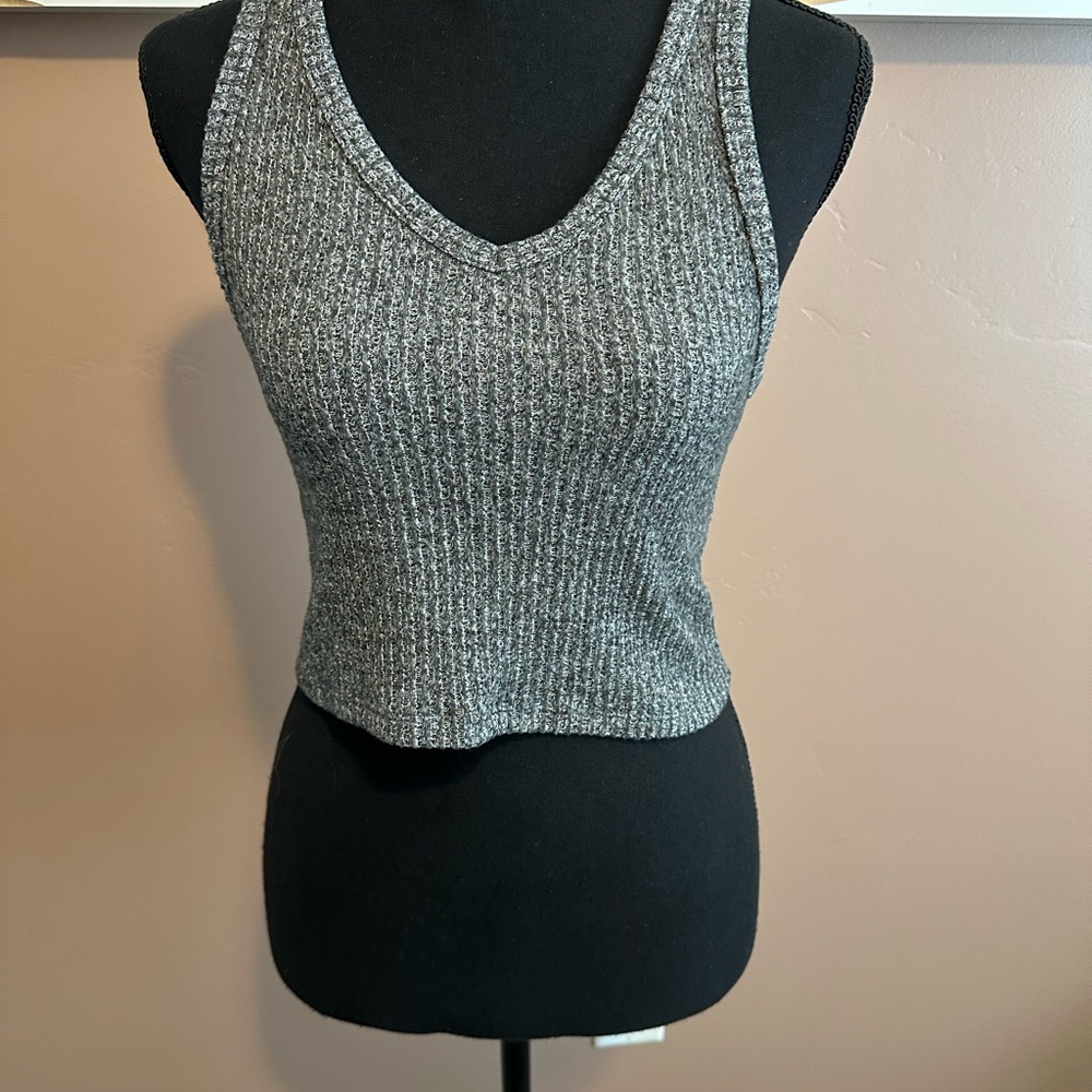 American Eagle, soft rib, V-neck tank top